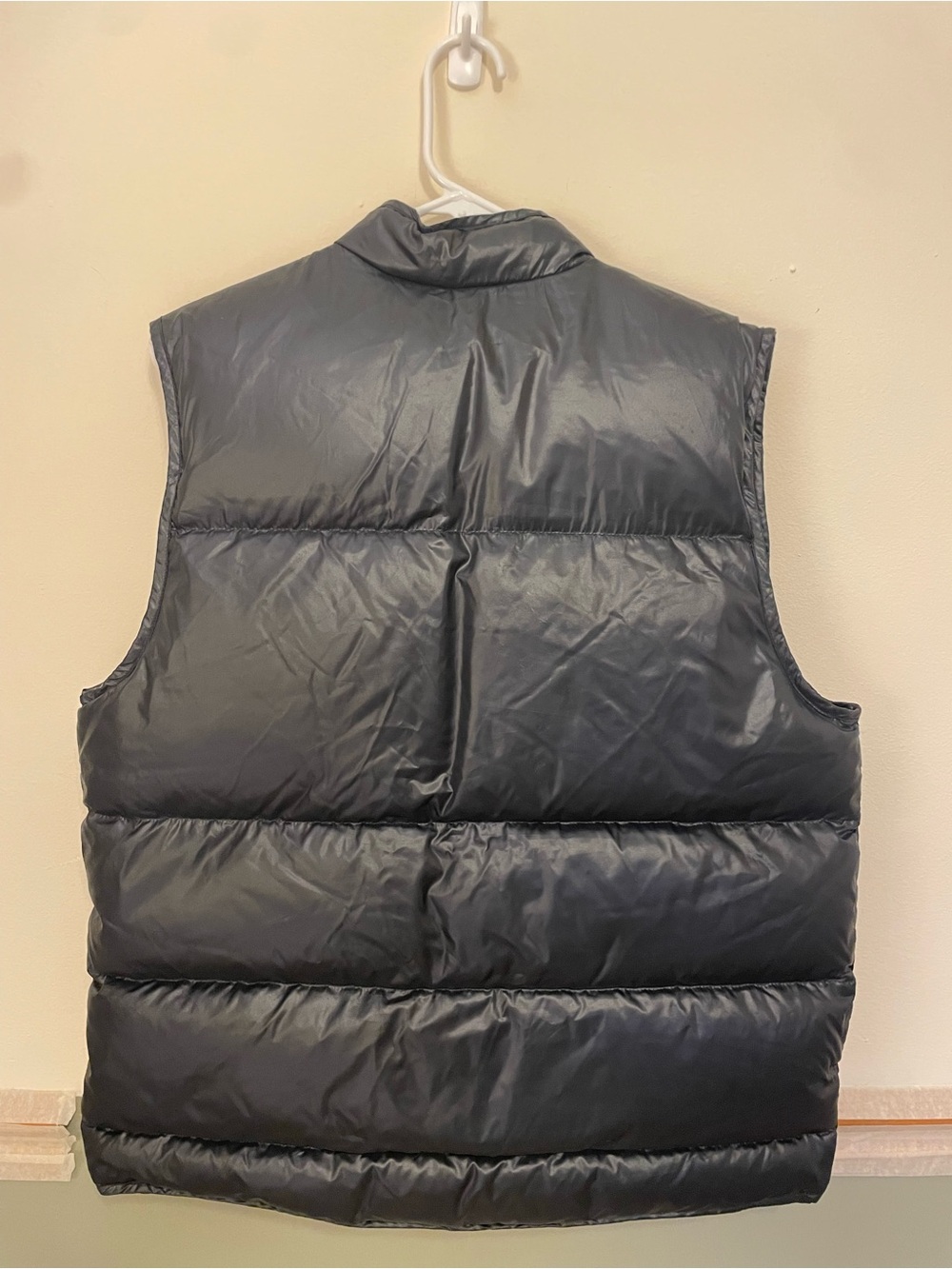 adidas Black Puffer Vest with Aqua and Light Blue Stripes vintage EUC - Picture 7 of 7